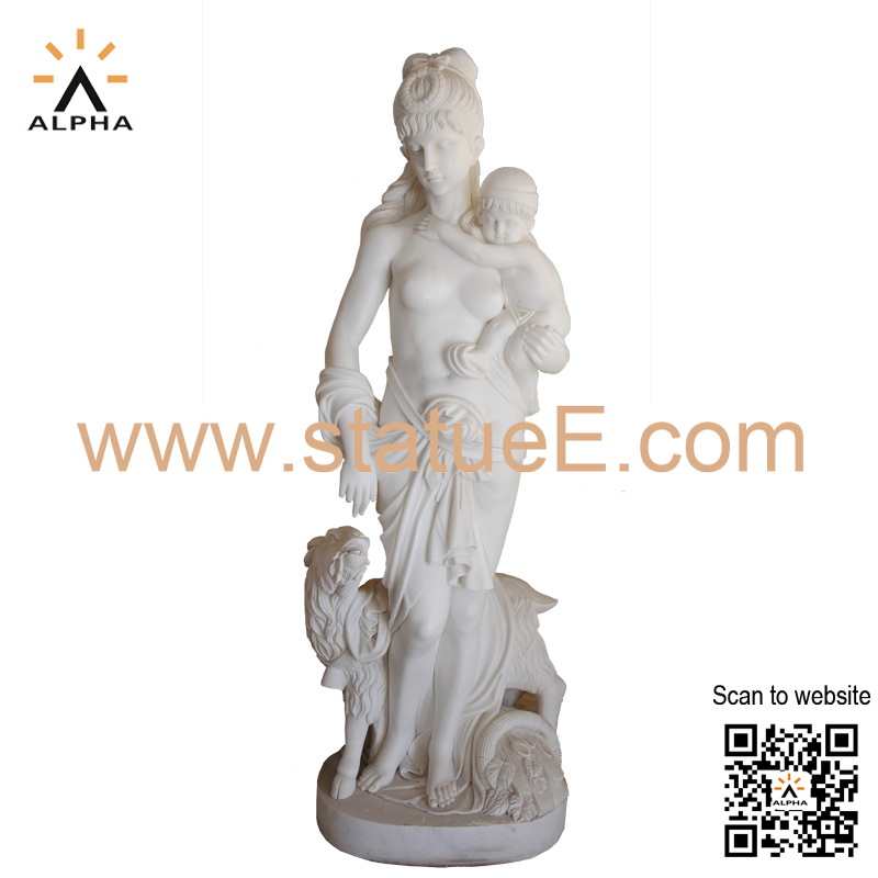 mother child statue